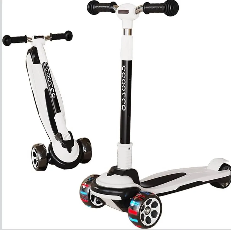 Kids Kick Scooter – Adjustable, Foldable, LED Wheels image indicator(2)