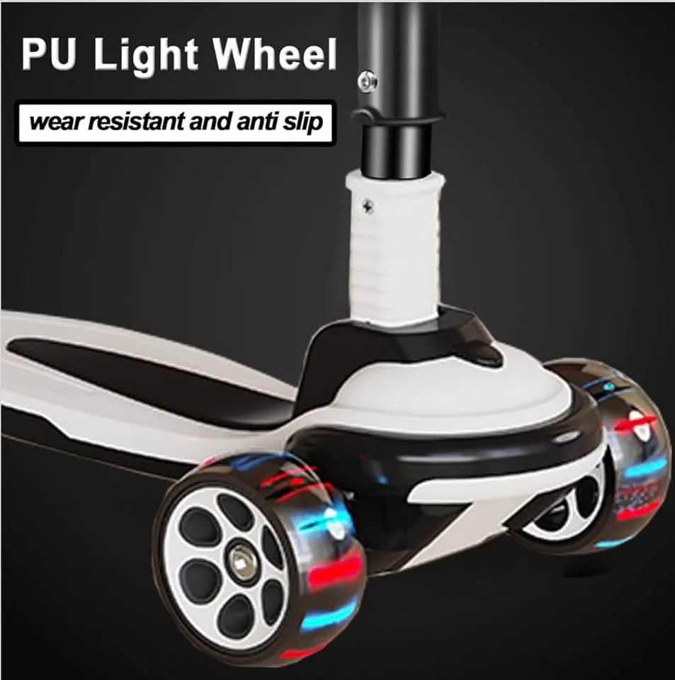 Kids Kick Scooter – Adjustable, Foldable, LED Wheels image indicator(4)