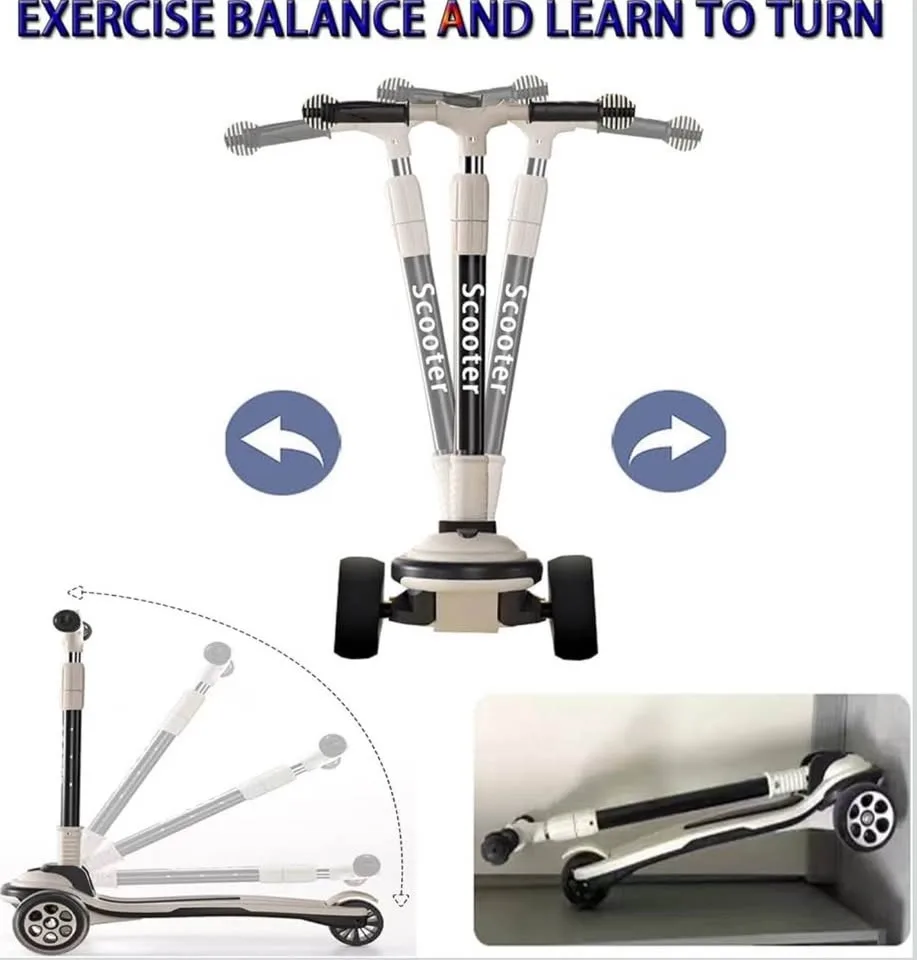 Kids Kick Scooter – Adjustable, Foldable, LED Wheels image indicator(6)