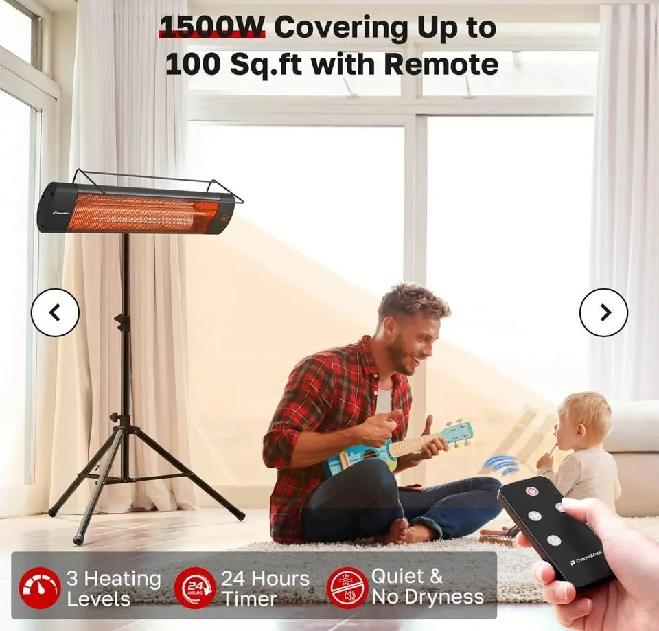 1500W ThermoMate Infrared Heater - Garage,Indoor & Outdoor image indicator(3)
