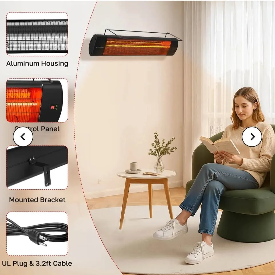 1500W ThermoMate Infrared Heater - Garage,Indoor & Outdoor image indicator(4)