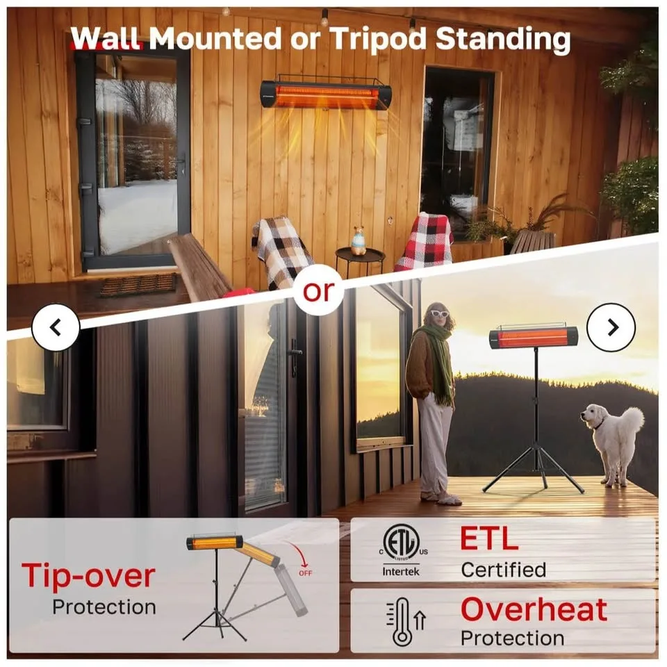 1500W ThermoMate Infrared Heater - Garage,Indoor & Outdoor image indicator(6)