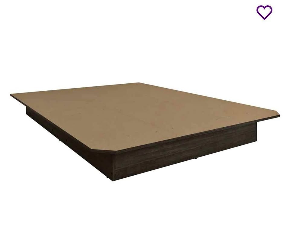 Queen platform bedframe (NO MATTRESS) 100 OBO