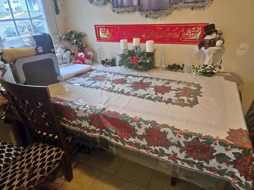 Large, sturdy dining table