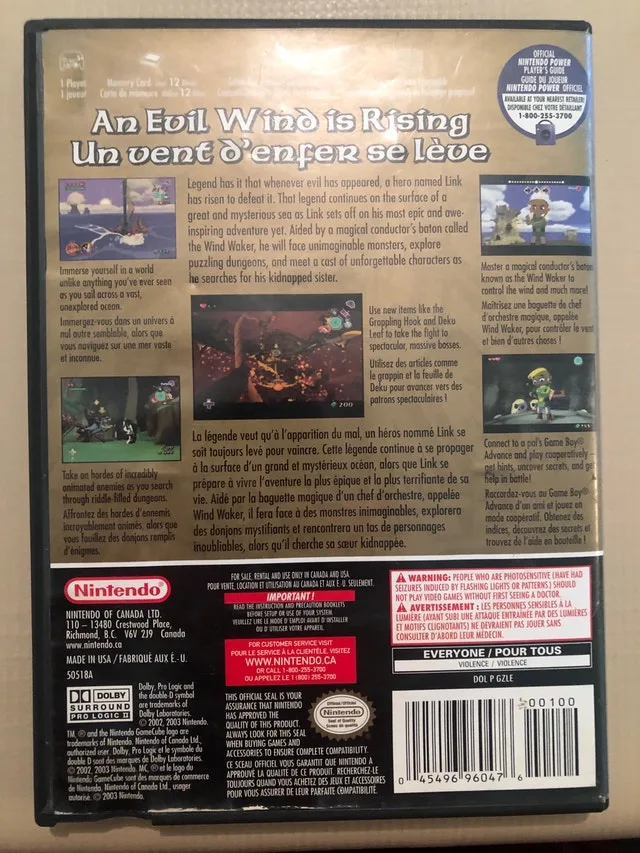 Zelda Windwaker Gamecube (CIB and tested) image indicator(2)