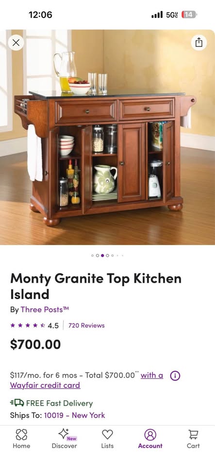 Granite Countertop Kitchen Island - photo 2