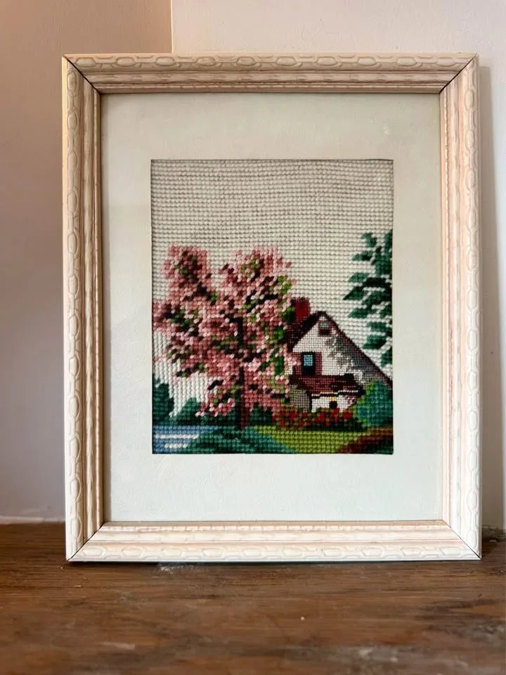 Vintage Four Seasons Needlepoint Art Set image indicator(2)