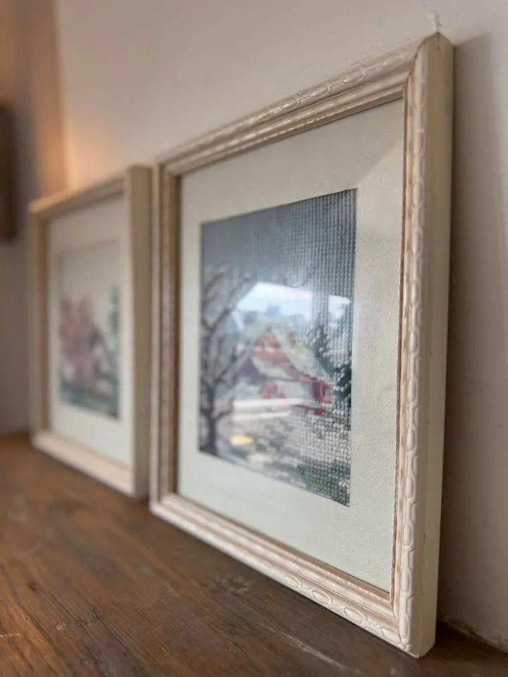 Vintage Four Seasons Needlepoint Art Set image indicator(9)