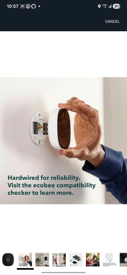New New 2025 ecobee Smart Thermostat Essential - photo 2