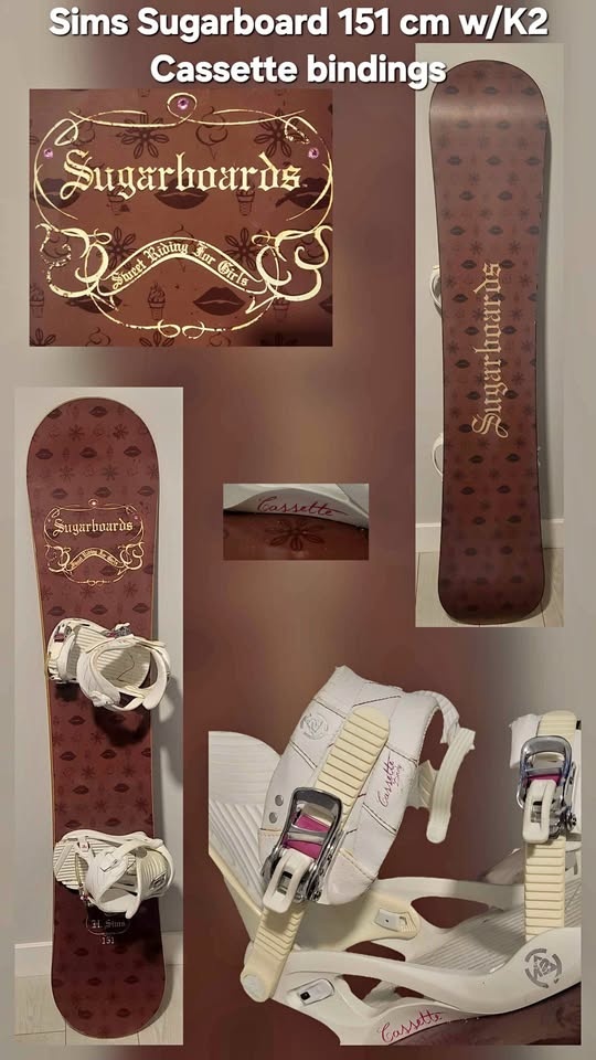 SIM's Sugarboard (151cm) + K2 Cassette Bindings (M)