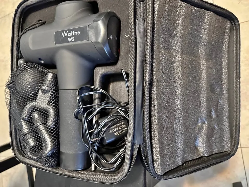 Wattme W2 Massage Gun with all accessories
