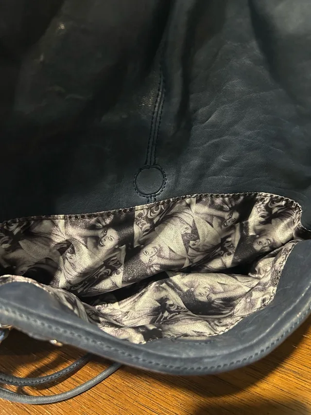 Jason Wu Distressed Blue Leather Hobo Bag image indicator(9)