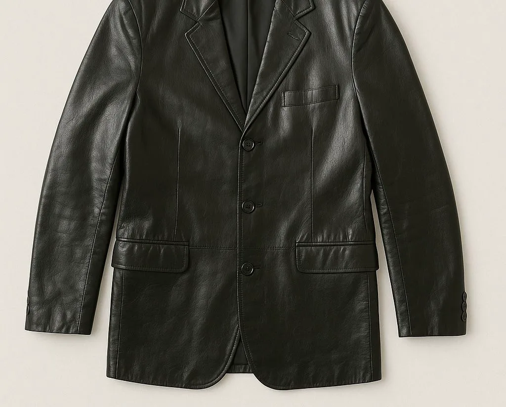 Albert Duke New York Vintage Black Leather Jacket Men’s XL