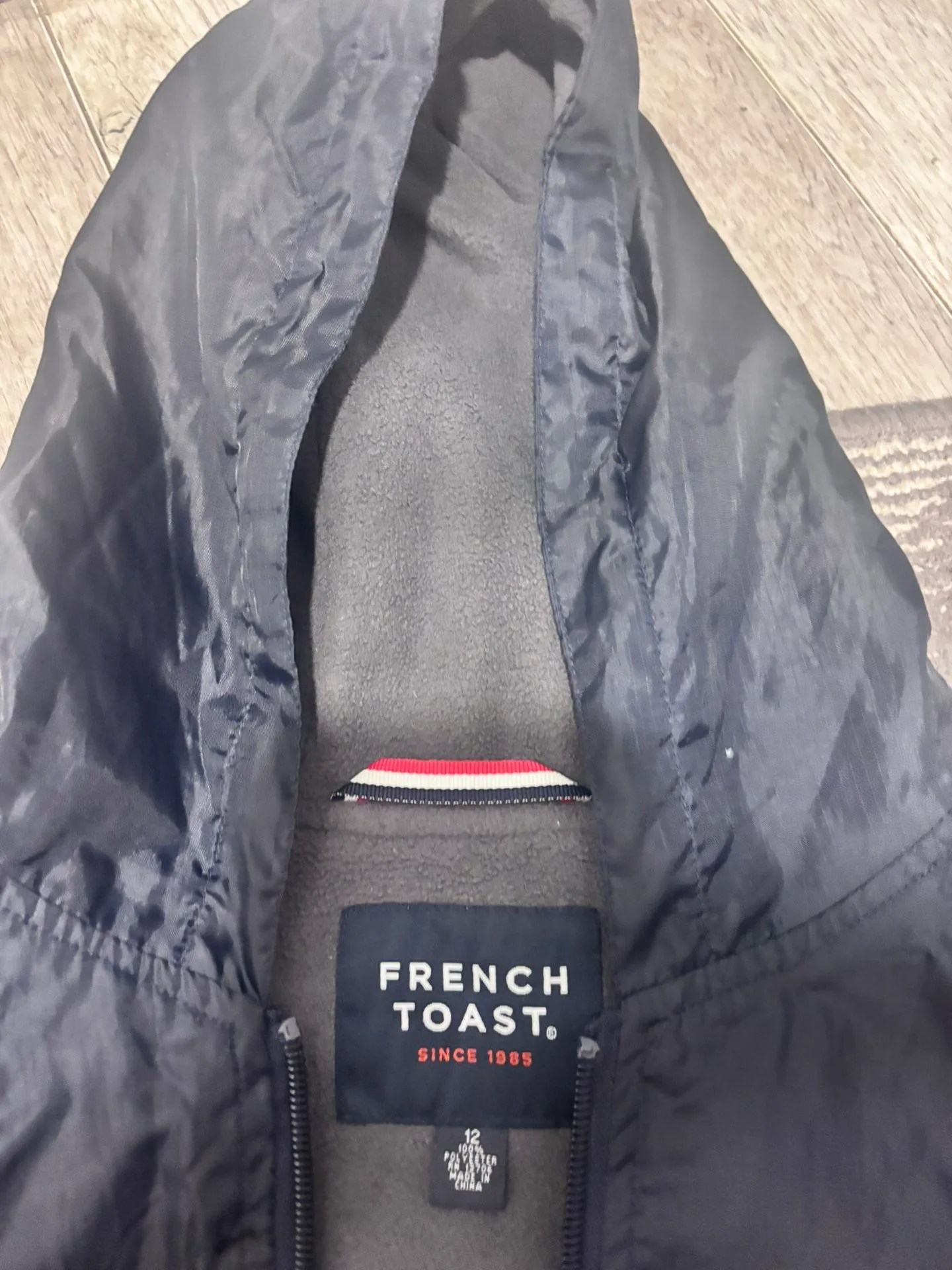 French Toast Boys Windbreaker Jacket Size 12 Navy image indicator(6)