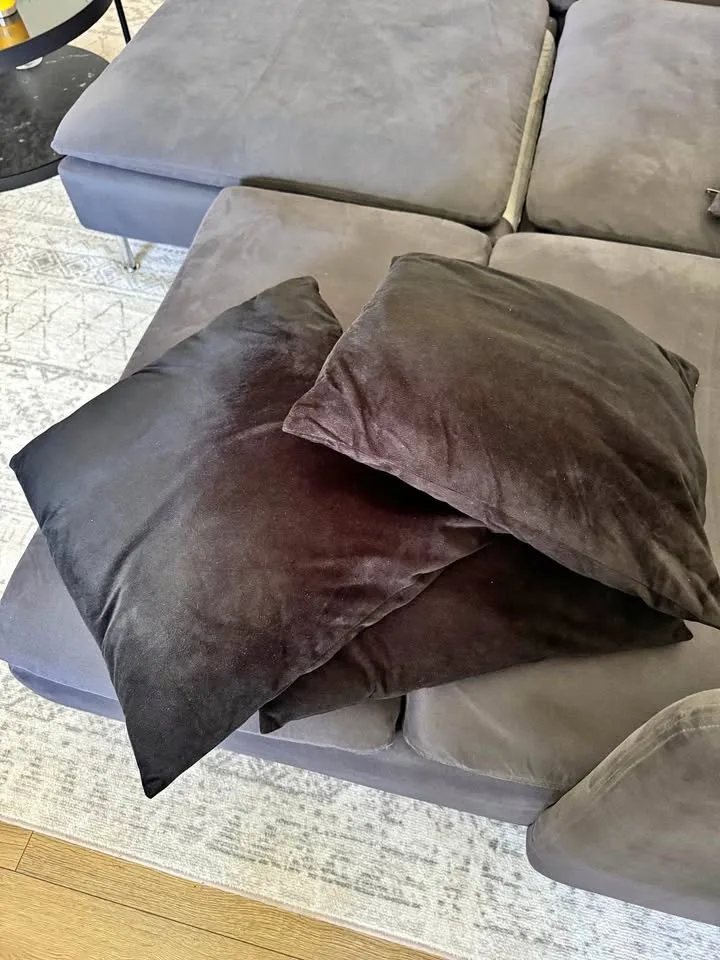 3 Square Throw Pillows for Sofas