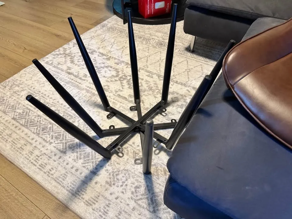 Pair of Dining chairs high quality leather upholstered image indicator(6)