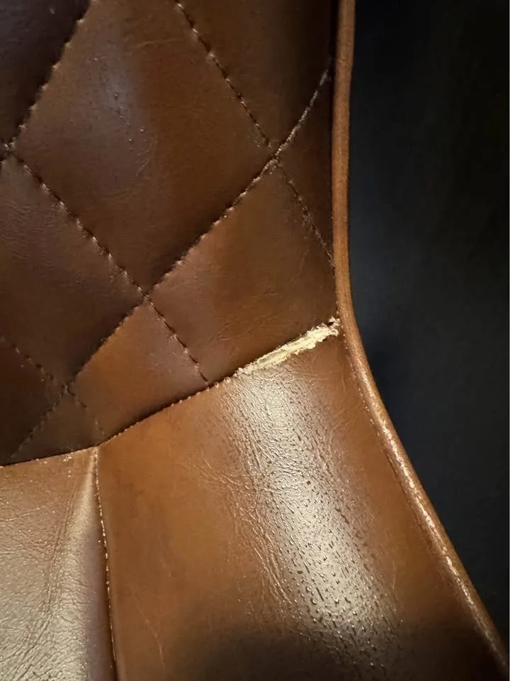 Pair of Dining chairs high quality leather upholstered image indicator(7)