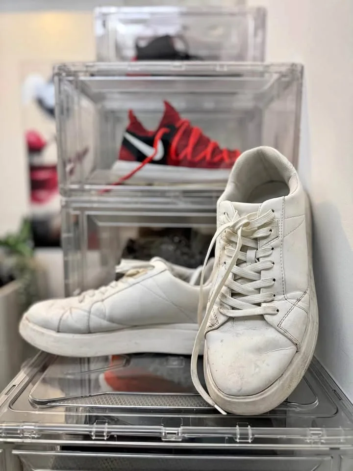 Zara white athletic shoes size 44