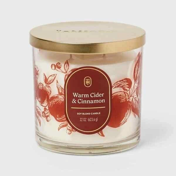 New - Warm Cider and Cinnamon Candle 22oz