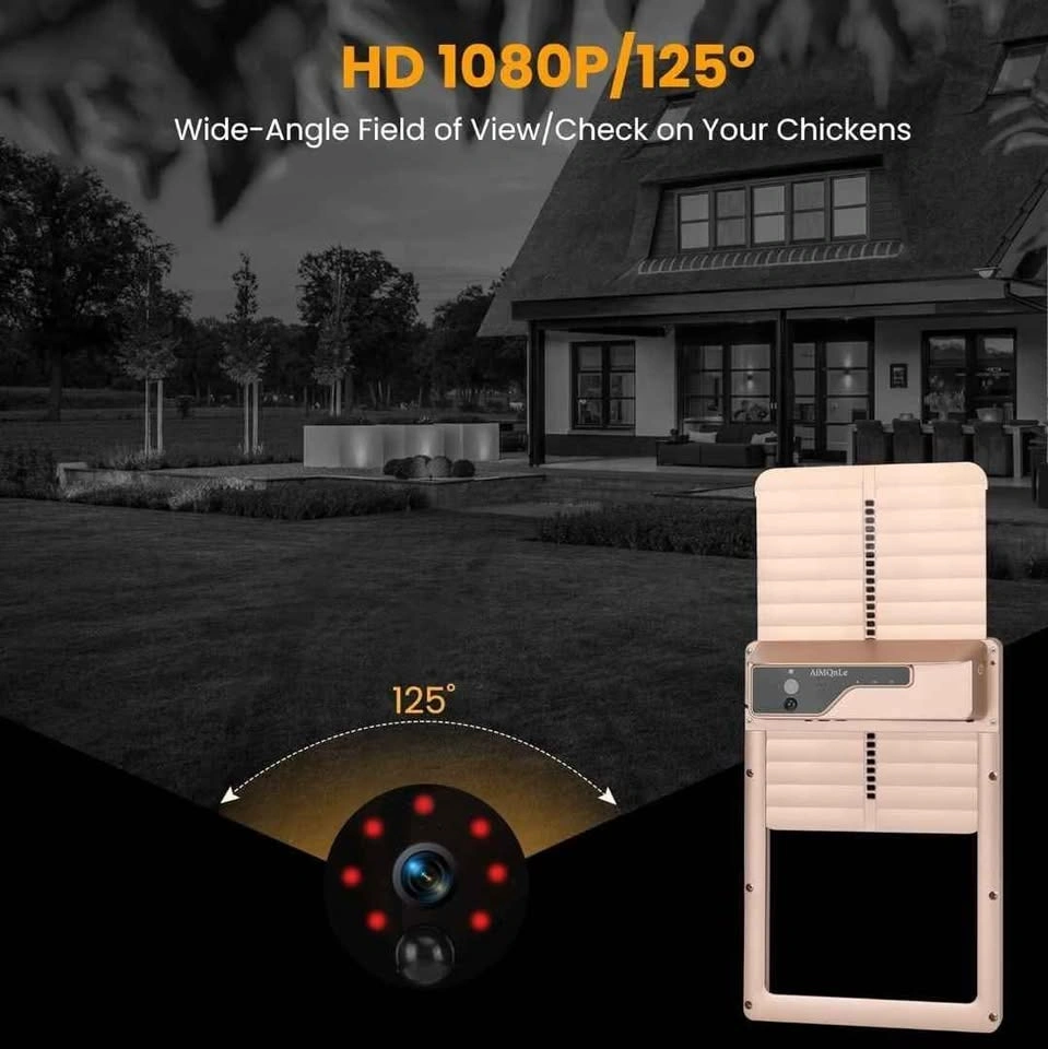 NEW - Automatic Chicken Coop Door with HD 1080P Camera - photo 5