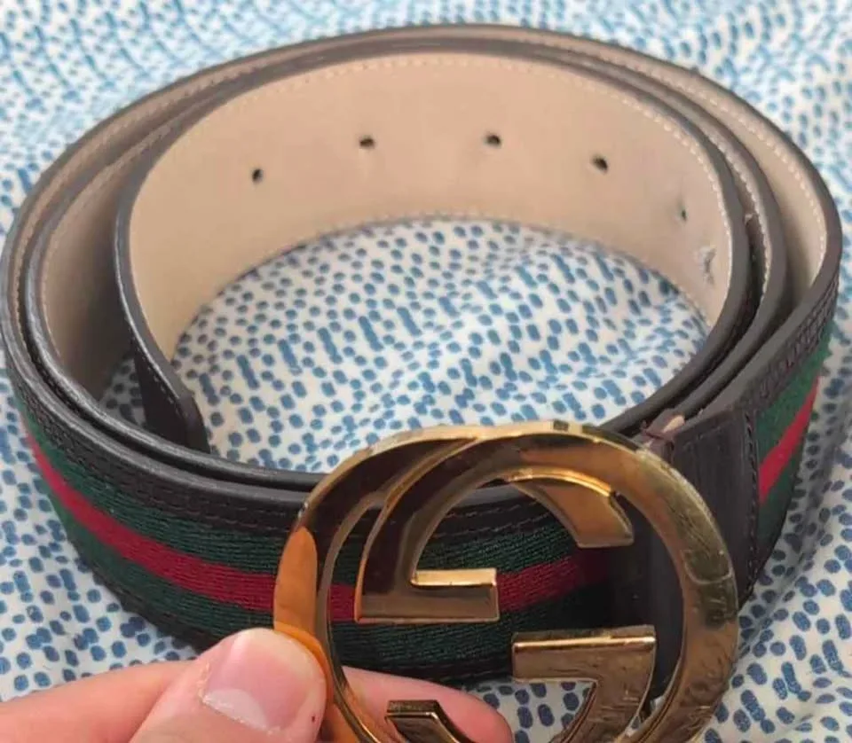 Gucci Clip Buckle Leather Belt – Authentic w/ Sales Memo image indicator(2)