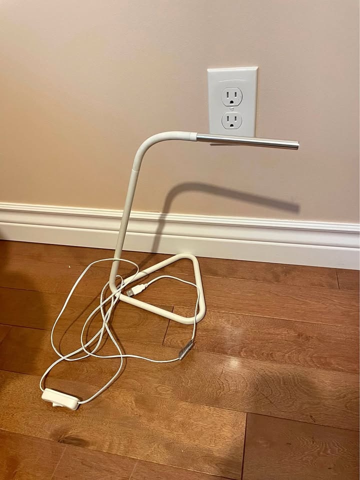 Space-Age Flexible Neck Task Lamp, LED and USB