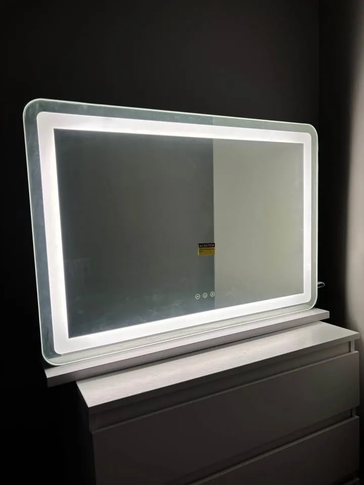 White LED Vanity Mirror with lights 32”x 22” image indicator(2)
