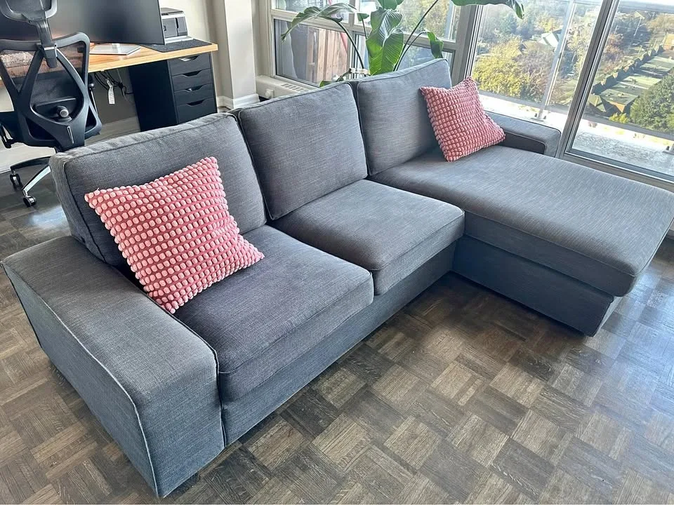 IKEA KIVIK Sofa with Chaise – Excellent Condition