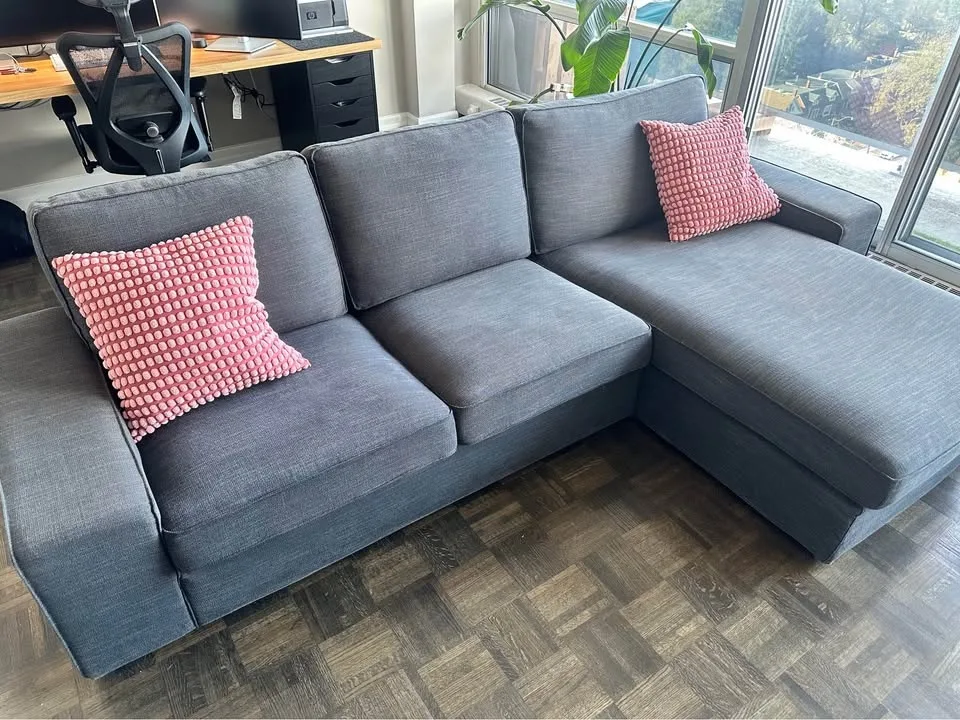 IKEA KIVIK Sofa with Chaise – Excellent Condition image indicator(3)