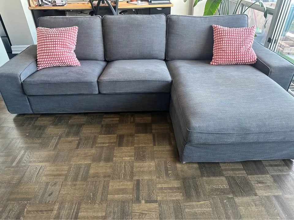 IKEA KIVIK Sofa with Chaise – Excellent Condition image indicator(4)