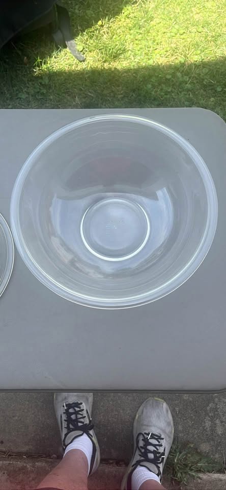 Vintage PYREX Nesting Mixing Bowls, Clear, 322, 325, 326 - photo 2