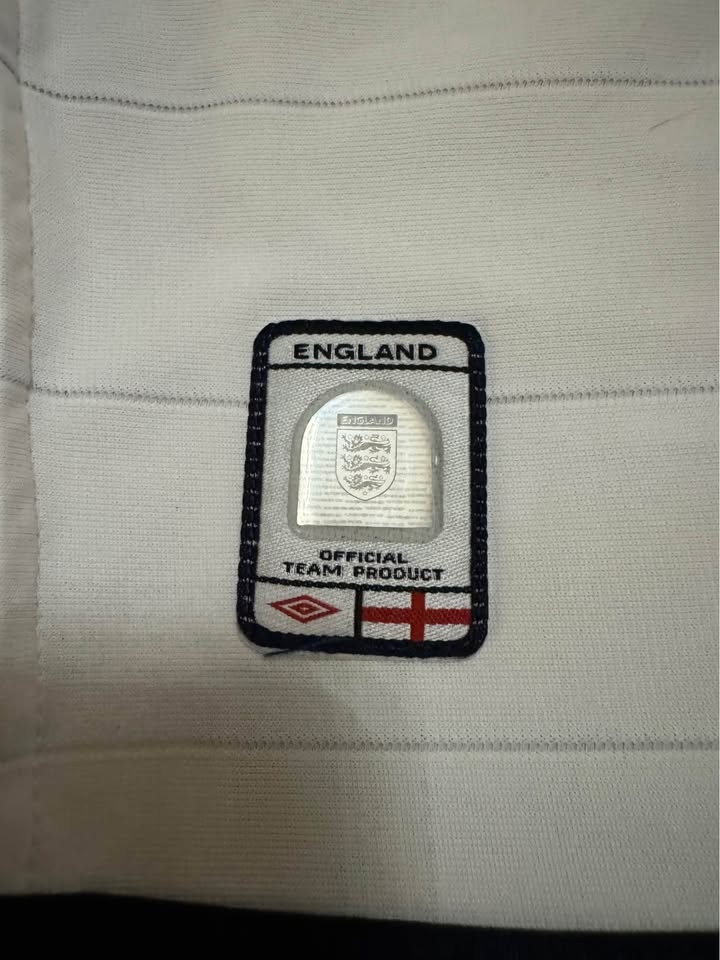 England 2001–03 Home Jersey – Beckham #7 – Authentic Umbro (Size - photo 3
