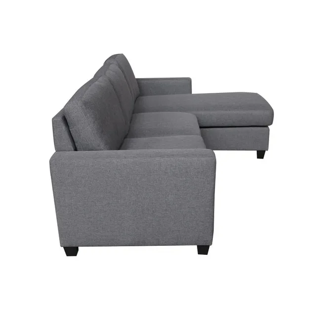 Reversible L-Shape Sofa Grey image indicator(4)