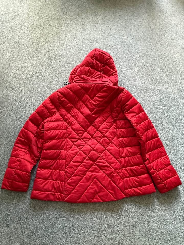 Women’s Winter coat - plus size - red - photo 2