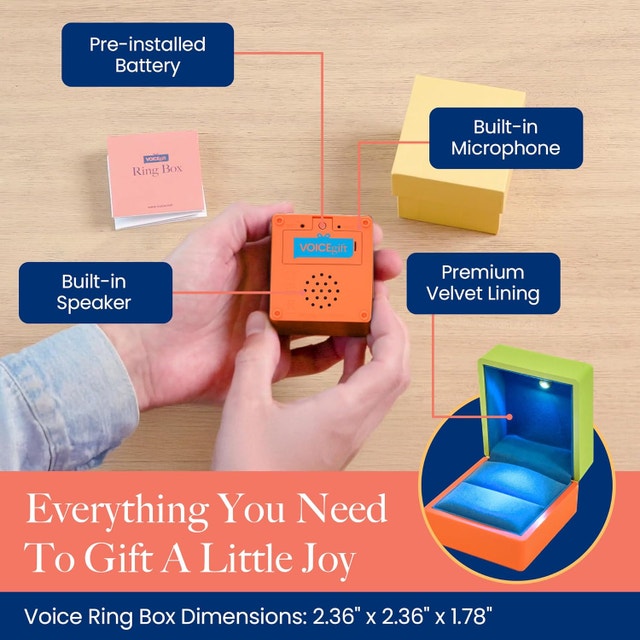 (New) VOICEGIFT Audio Recording Ring Box - photo 3