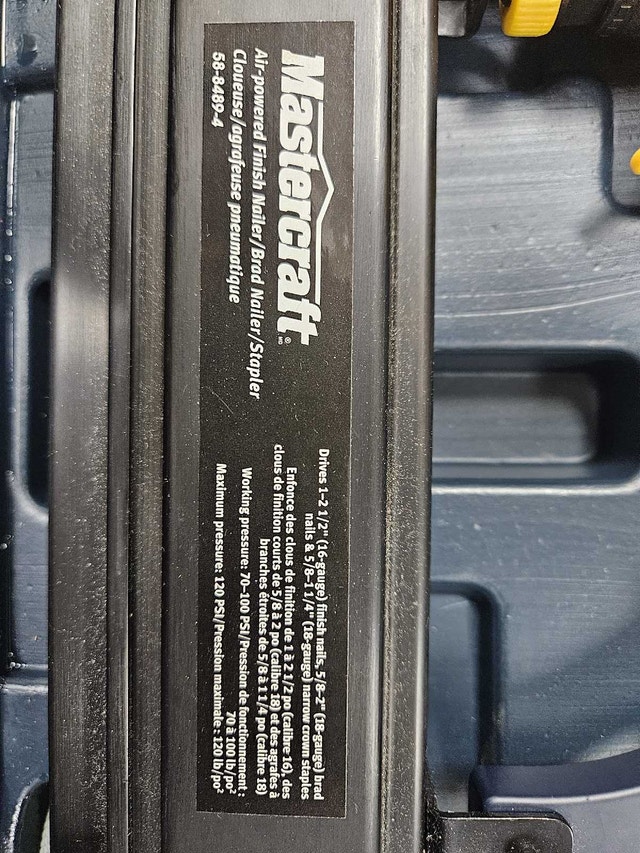Mastercraft Air Powered Finished Nailer/Brad Nailer/Stapler. - photo 2