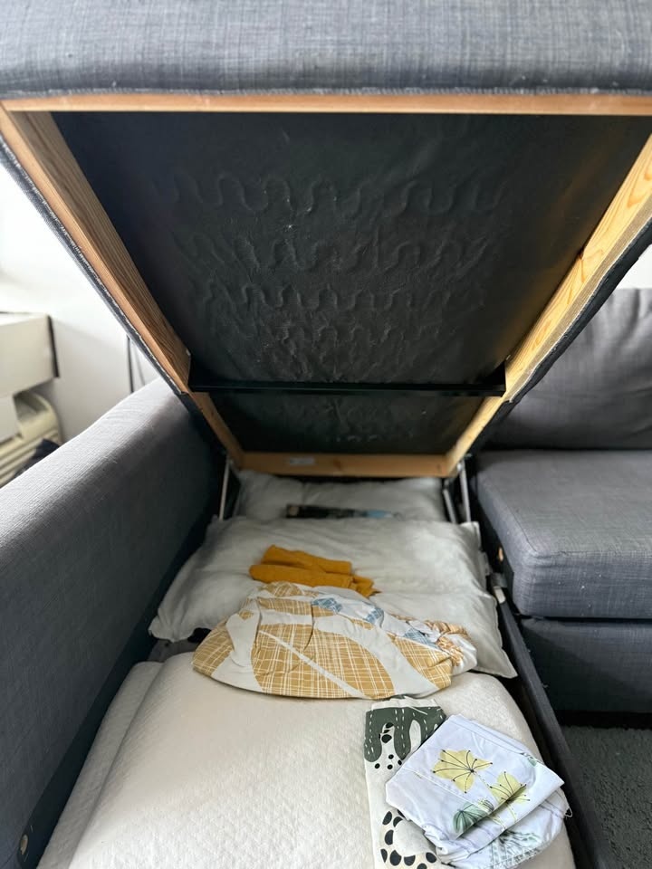 IKEA FRIHETEN — Corner Sofa-Bed with Storage — Great Condition - photo 5