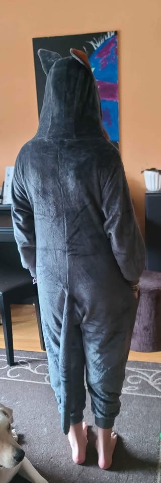 Sir Meows a lot plush backpack onsie