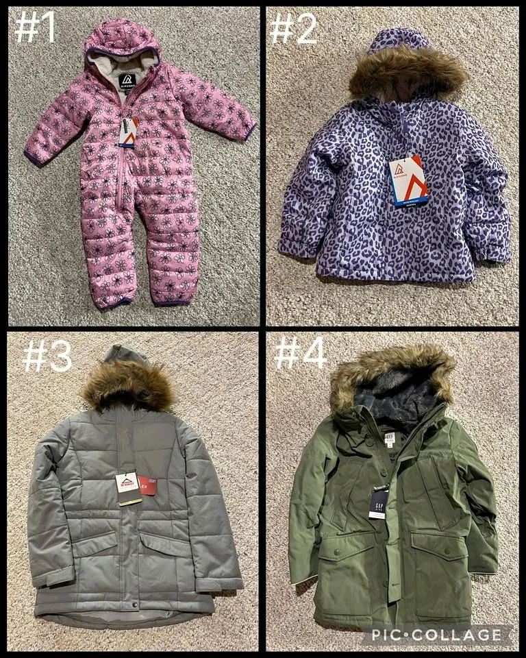 New Girls Youth Winter Jackets - Prices in description