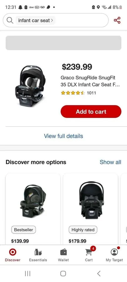 Graco Snugride Snugfit 35 DLX with base