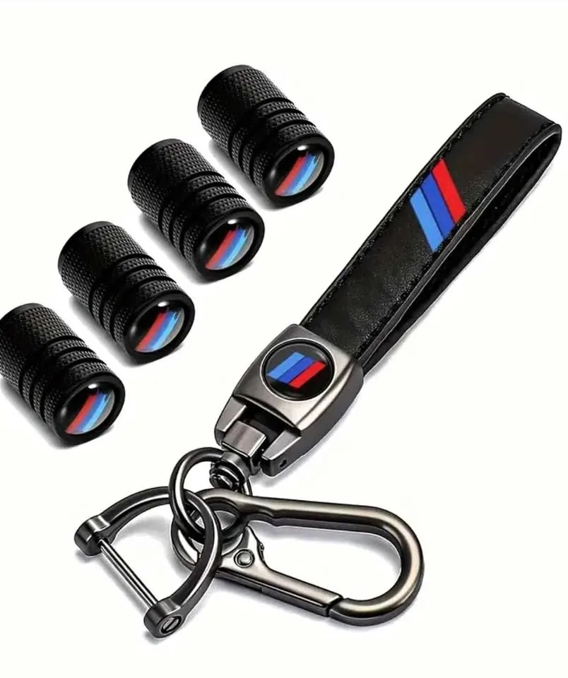 Bmw M Keychain and valves cap