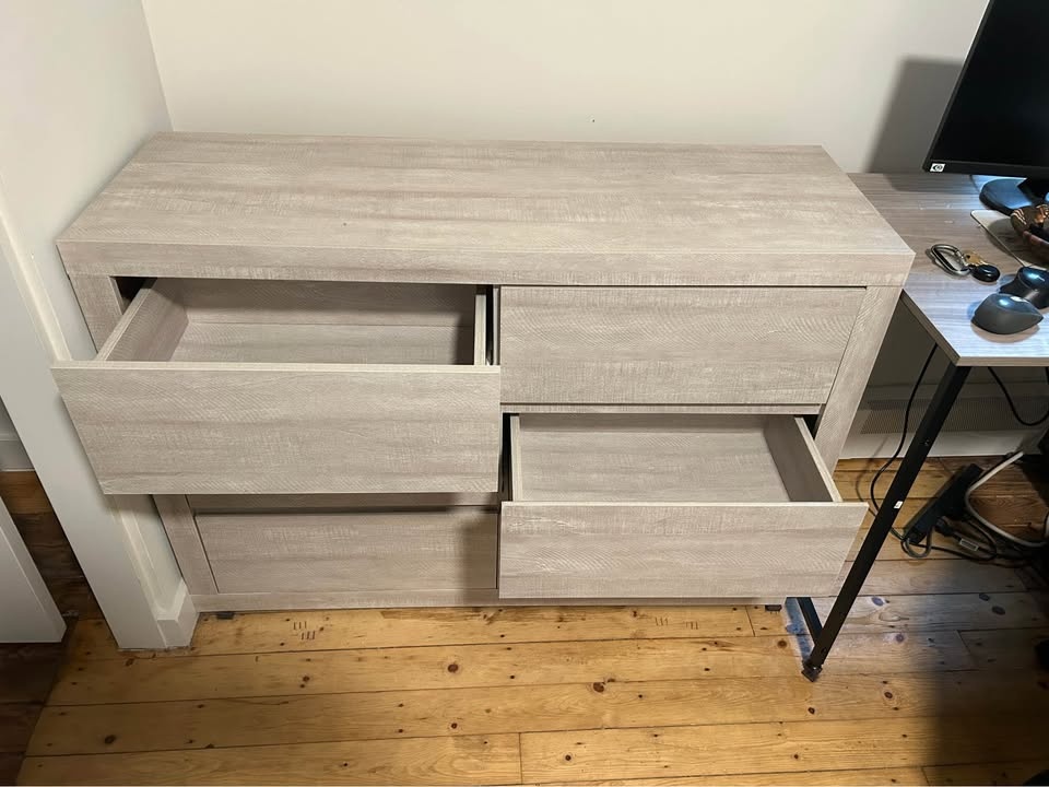 Light Gray Dresser, Desk, and Console Table - photo 4