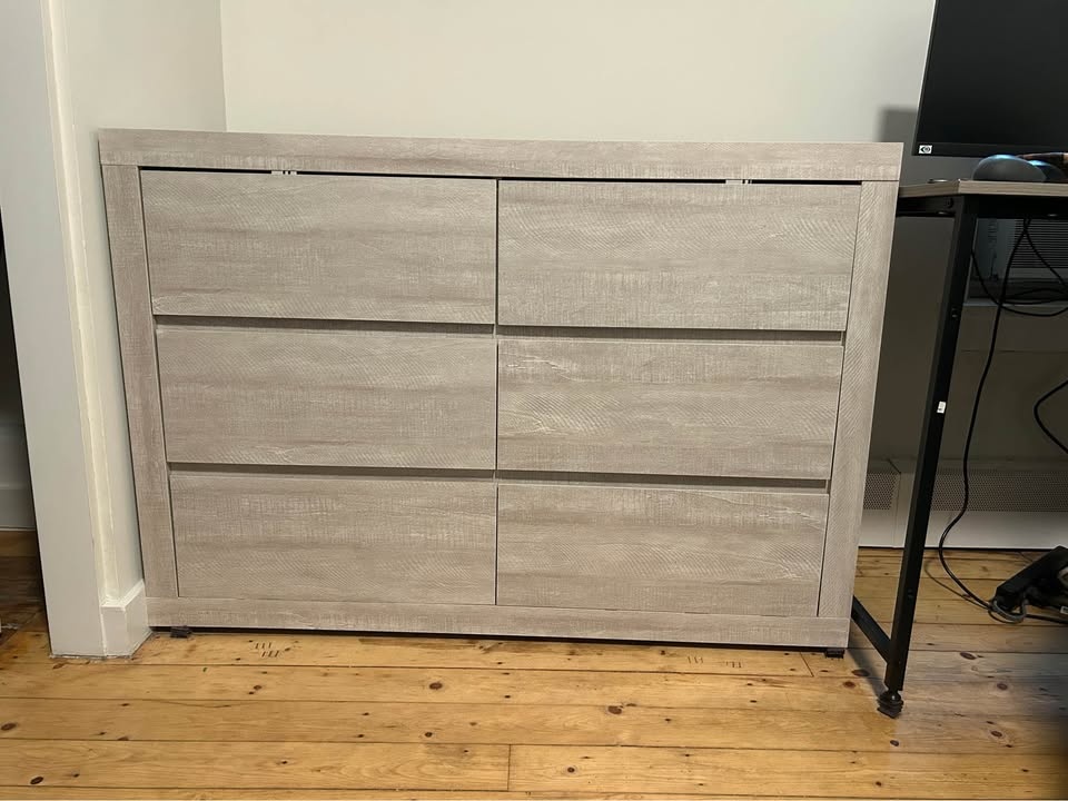 Light Gray Dresser, Desk, and Console Table - photo 5