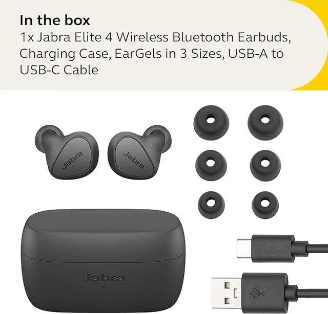 Jabra Elite 4 Wireless Earbuds - NEW image indicator(2)