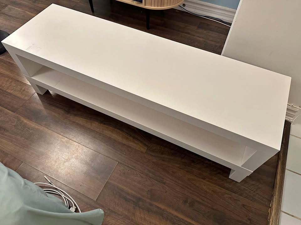 Ikea White TV Stand Credenza Shelf