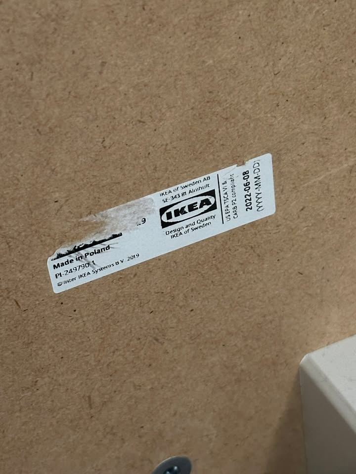 Ikea White TV Stand Credenza Shelf - photo 2