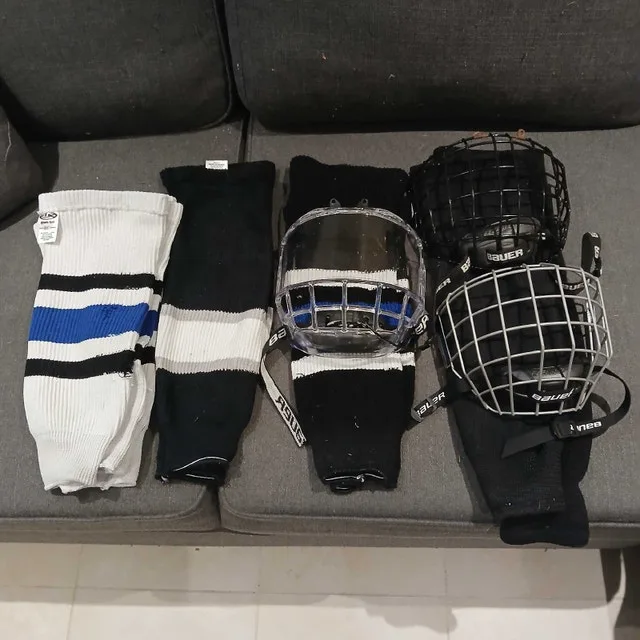Various Hockey Visors and Socks #cleanout