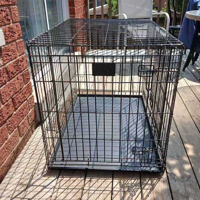 Dog Cage with Tray #cleanout image indicator(3)