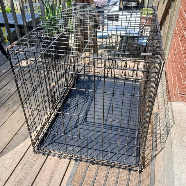 Dog Cage with Tray #cleanout image indicator(5)