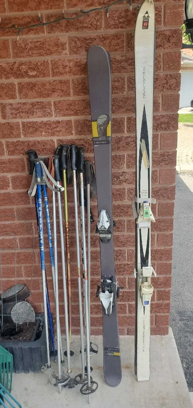 Various Skis and Ski Equipment #cleanout